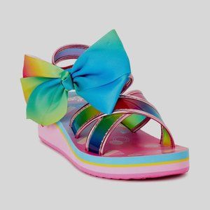 Jojo Siwa Girls Sandals Size 4 Rainbow Color NWT